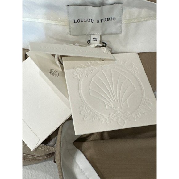 Loulou Studio Sbiru Pants in Beige XSmall New Womens Tailored Trousers - Picture 10 of 16